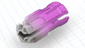 industrial ct scan of plastic parts for part to CAD comparison